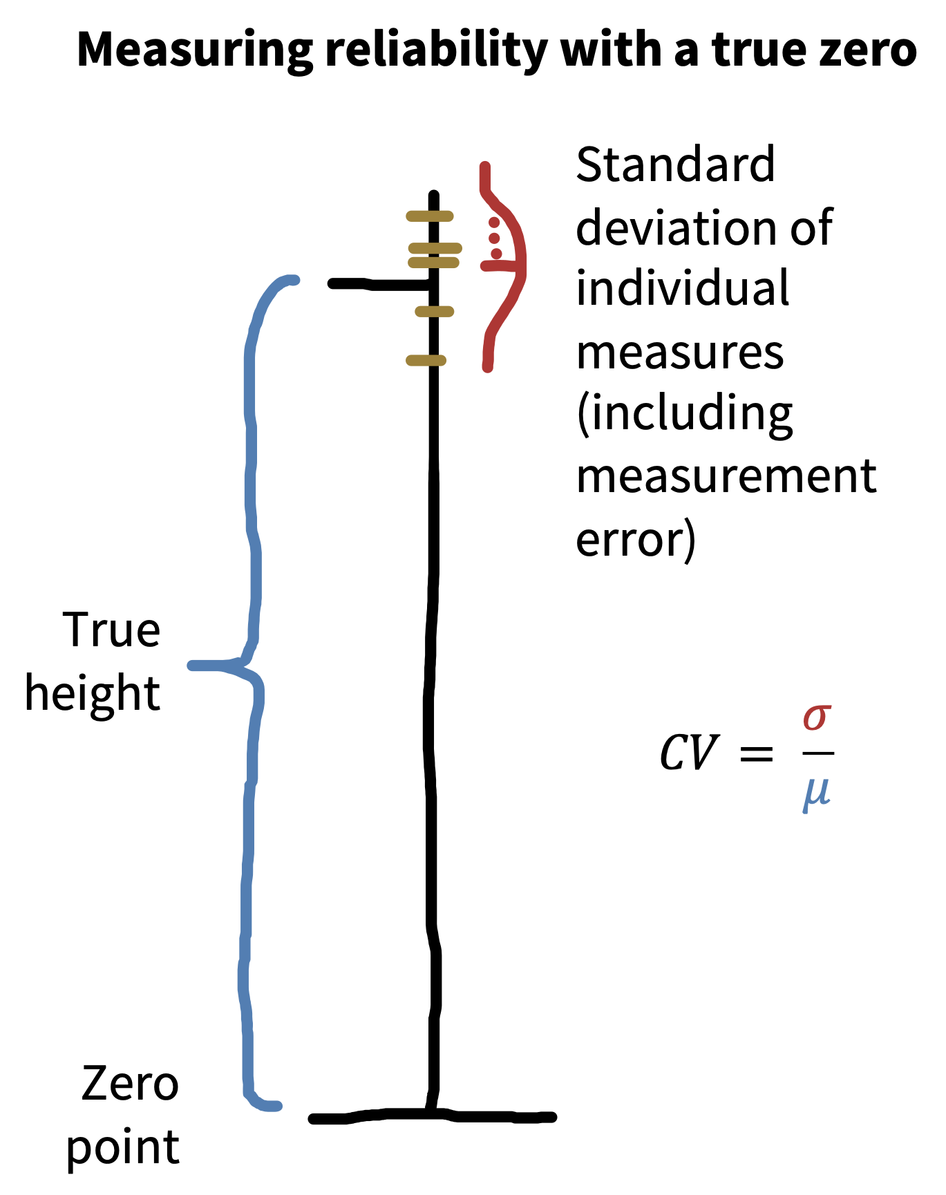 Computing the coefficient of variation (CV).